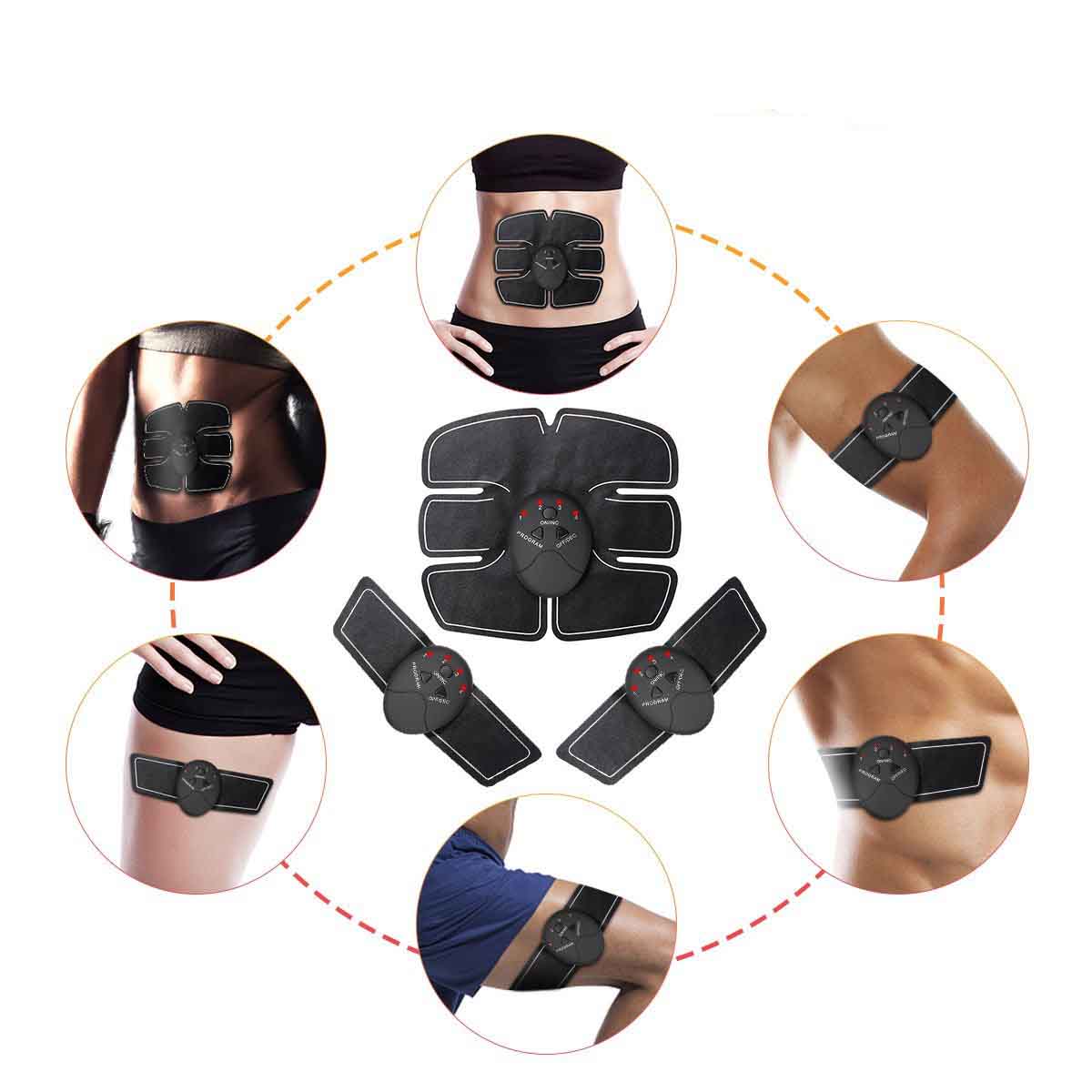Muscle stimulation device for abdomen and arms-2