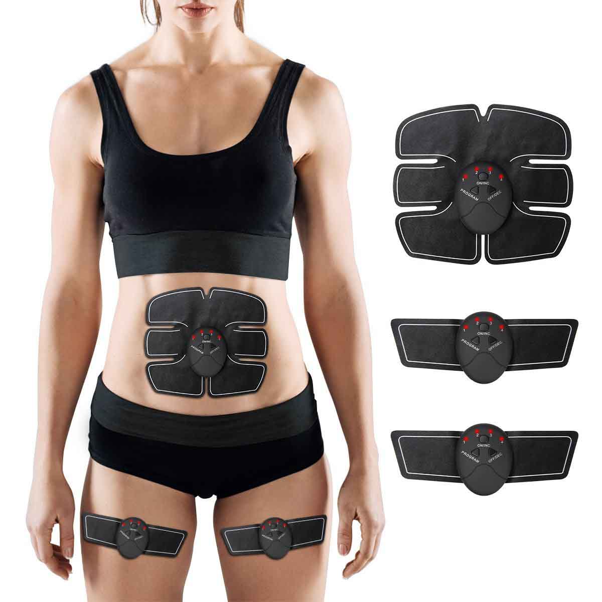 Muscle stimulation device for abdomen and arms-0